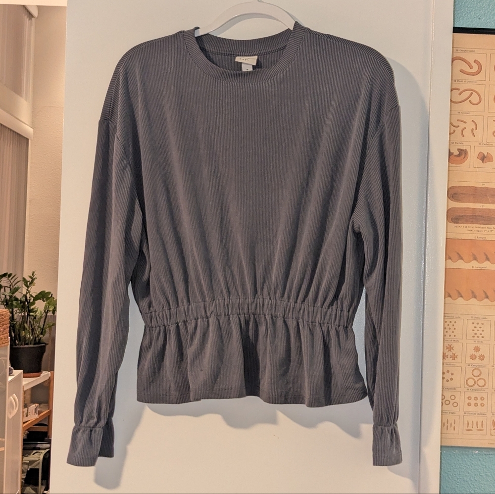 Charcoal Peplum blouse from A New Day